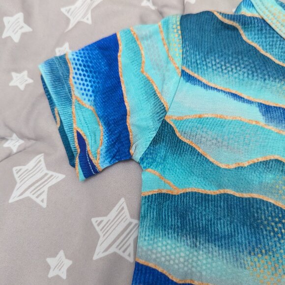 NWOT Muse Threads Misty Malibu Mountains PJ Set size XS or 2/3 - Picture 5 of 8